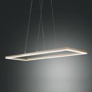 LED-Pendelleuchte Bard, 92x32cm in Mattgold-Finish