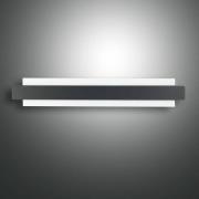 LED-Wandleuchte Regolo mit Metallfront schwarz