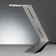 TECNOLUMEN Flad - LED-Tischleuchte, silbergrau