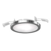 LIGHTME LED-Einbauspot Aqua Pur Ø11,2cm silber