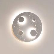 Knikerboker Buchi LED-Wandlampe Ø 40cm weiß