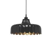 PR Home Hängeleuchte Wells, schwarz/gold, Ø 43 cm, Metall