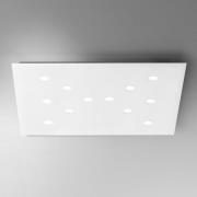ICONE Slim - flache LED-Deckenleuchte, 12-fl. weiß