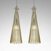 Pendelleuchte Costa Rica, zweiflammig, amber