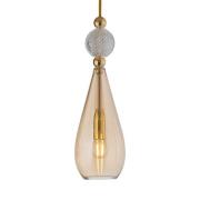 EBB & FLOW Smykke M gold crystal check ball gold