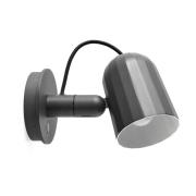 HAY Noc Wall Button LED-Wandleuchte, dunkelgrau