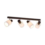 Envostar Nale 2 Deckenlampe 4fl. Kiefer nussbaum