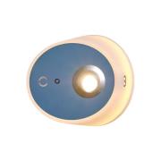 LED-Wandleuchte Zoom, Spot, USB-Ausgang, blau