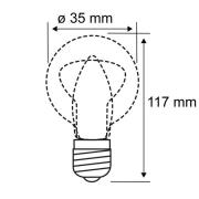 Paulmann LED-Kerzenlampe E14 5W dim to warm