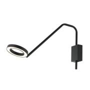 LED-Wandleuchte 22042, Arm beweglich, schwarz matt