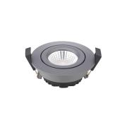 LED-Deckeneinbauspot Diled, Ø 8,5cm, 6 W, 3.000 K, anthrazit