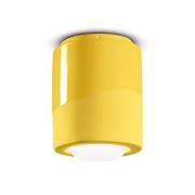 Deckenlampe PI, zylindrisch, Ø 12,5 cm gelb