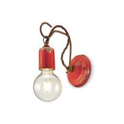 Wandleuchte C665 im Vintage-Stil, rot