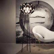 Slamp Flora - Designer-Stehlampe, silber