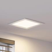 Prios LED-Einbaulampe Helina, silber, 22 cm, 24 W, dimmbar