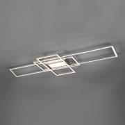 LED-Deckenlampe Irvine 3.000-6.500 K, nickel matt