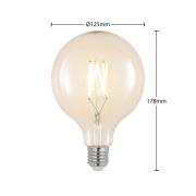 LED-Lampe E27 6W 2.700K G125 Globe, Filament, klar