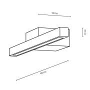 Envostar Mirror LED-Spiegelleuchte Eiche, 40 cm