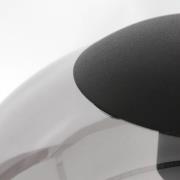 Glas-Hängeleuchte Bollique, schwarz, 3-flammig