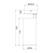 LED-Deckenstrahler Lucea, justierbar, 30 W schwarz