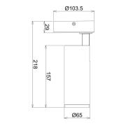 LED-Deckenstrahler Lucea, justierbar, 10 W schwarz