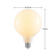 LED-Lampe E27 8W 2.700K G125 dimmbar opal 2er-Set