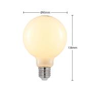 LED-Lampe E27 4W 2.700K G95 Globe dimmbar opal 3er