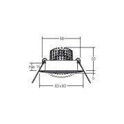 BRUMBERG BB14 Einbau dim2warm RC-dim strukturweiß