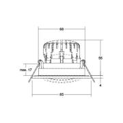 BRUMBERG BB23 Einbau IP65 nicht dimmbar nickel