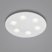 Helestra Nomi LED-Deckenleuchte Ø49cm dim weiß