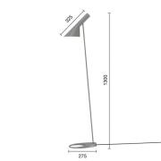 Louis Poulsen AJ Design-Stehleuchte grau