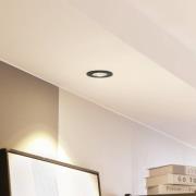 Arcchio LED-Downlight Zarik, schwarz, 2.700K