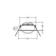 BRUMBERG LED-Einbaustrahler BB09, on/off, weiß