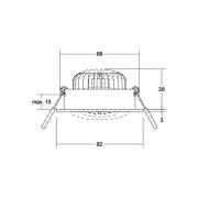 BRUMBERG LED-Einbauspot BB35 RC Anschlussbox strukturschwarz