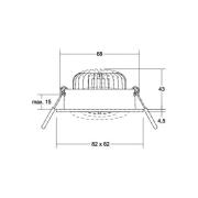 BRUMBERG LED-Spot BB37 on/off Anschlussbox strukturweiß