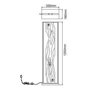 LED-Stehleuchte Chaumont aus Holz