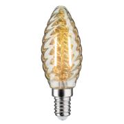 LED-Kerzenlampe E14 4,7W gold gedreht dimmbar