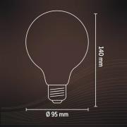 Calex E27 G95 3,8W LED-Filament Flex 821 gold dim