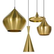 Tom Dixon Beat Tall LED-Pendelleuchte, messing