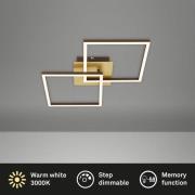 LED-Deckenlampe Frame, gold, dimmbar, 2-flammig