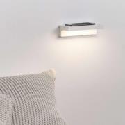 LED-Wandlampe Well, USB+Wireless Charger, weiß