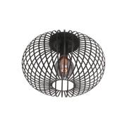 Deckenlampe Aglio, Ø 40 cm, schwarz, Metall