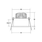 BRUMBERG Tirrel deep LED-Einbauspot RC, 830, rund, schwarz