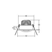 BRUMBERG LED-Einbaustrahler Tirrel-R, on/off, weiß matt