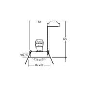 BRUMBERG Einbaustrahler Tirrel-S, GU10-Fassung, schwarz matt