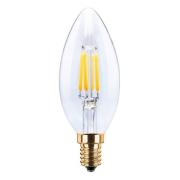 SEGULA LED-Kerzenlampe 24V DC E14 3W 922 Filament dim