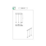 LED-Hängeleuchte Dunk, messing, 3-flammig, 3.000 K, Metall