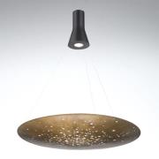 Fabbian Lens LED-Hängeleuchte Ø 90 cm bronze