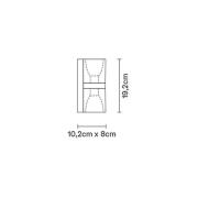 Fabbian Cubetto Wandleuchte Up/Down, G9, klar