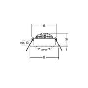 BRUMBERG LED-Einbaustrahler 38° rund alu 3.000K